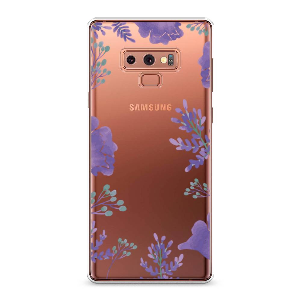 

Чехол Awog на Samsung Galaxy Note 9 "Сиреневая цветочная рамка", Прозрачный;фиолетовый, 26350-8