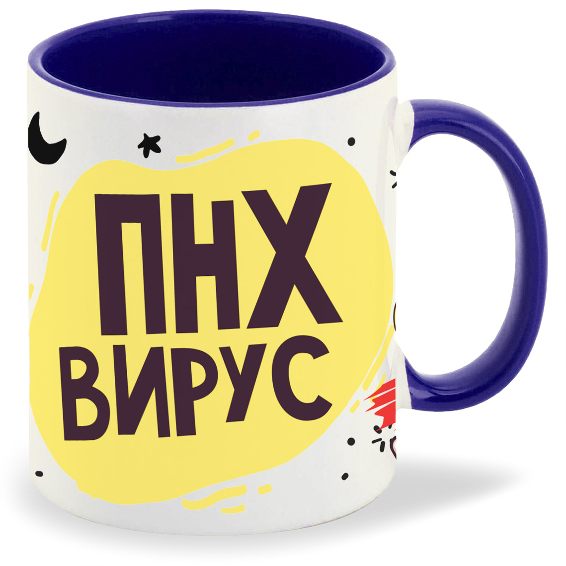 

Кружка CoolPodarok Прикол Короновирус ПНХ вирус, Прикол Короновирус ПНХ вирус