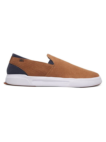 

Слипоны мужские Quiksilver AQYS700054 коричневые 38.5 RU, AQYS700054