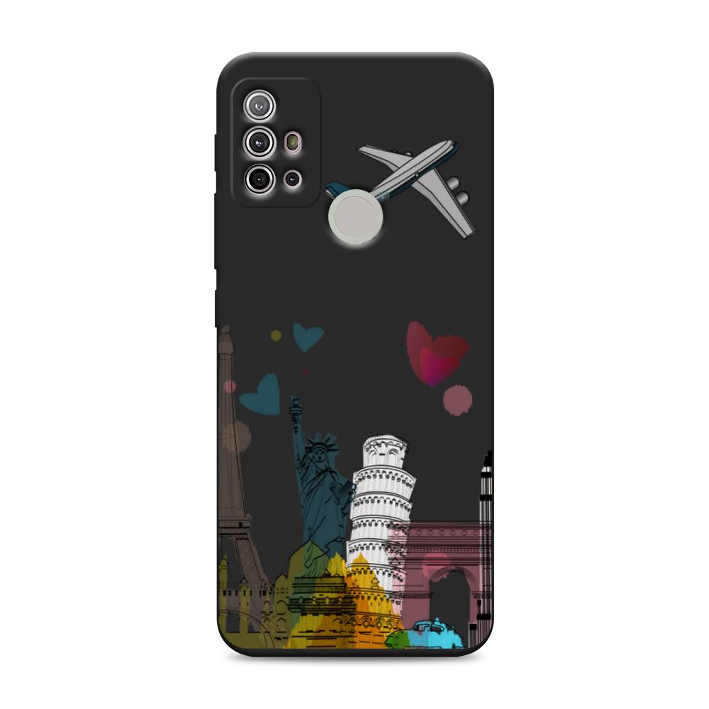 

Чехол Awog на Lenovo K13 Note/Motorola Moto G10/G20/G30 "Самолет путешествий", Разноцветный, 242352-1