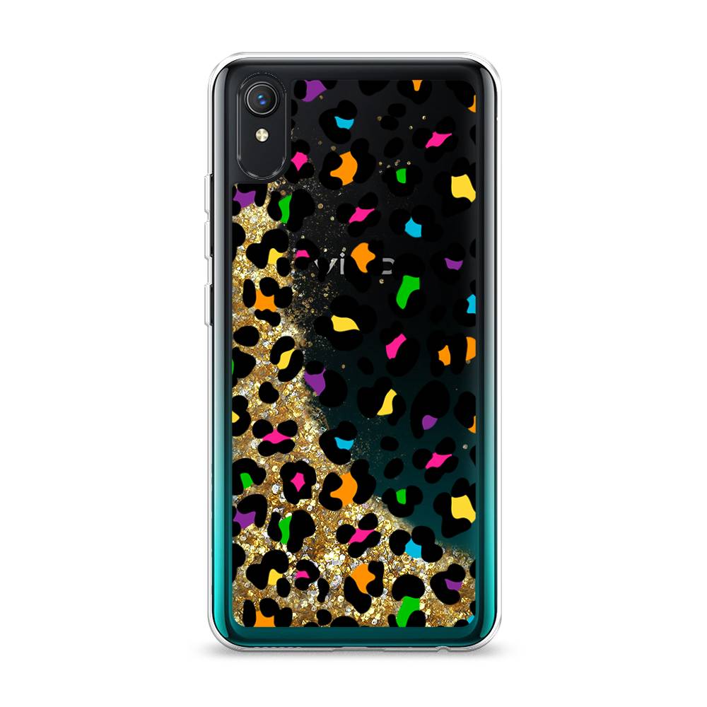 

Жидкий чехол с блестками "Яркий леопард" на Vivo Y1s, 263290-1