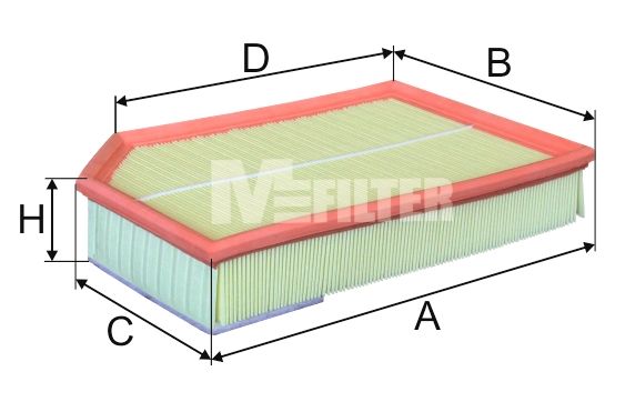 

Воздушный фильтр MFILTER k738