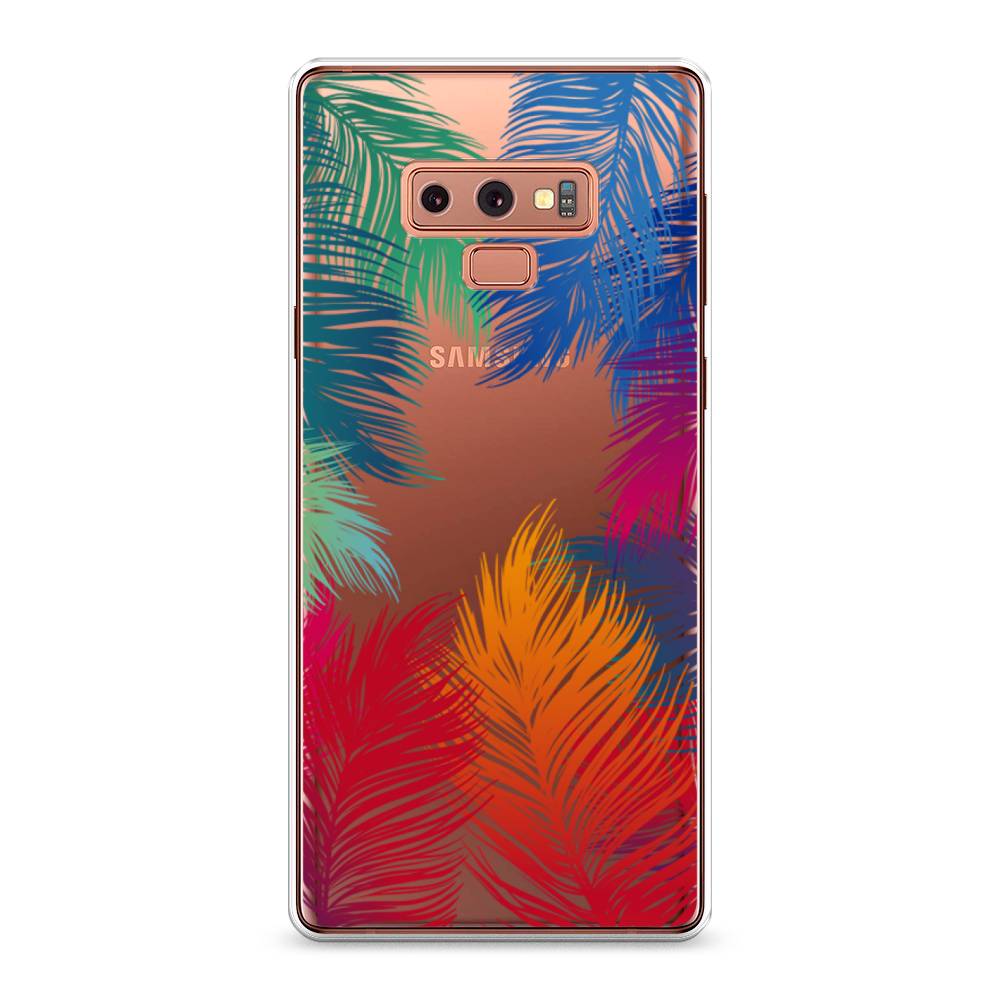 

Чехол Awog на Samsung Galaxy Note 9 "Рамка из перьев", Красный, 26350-4