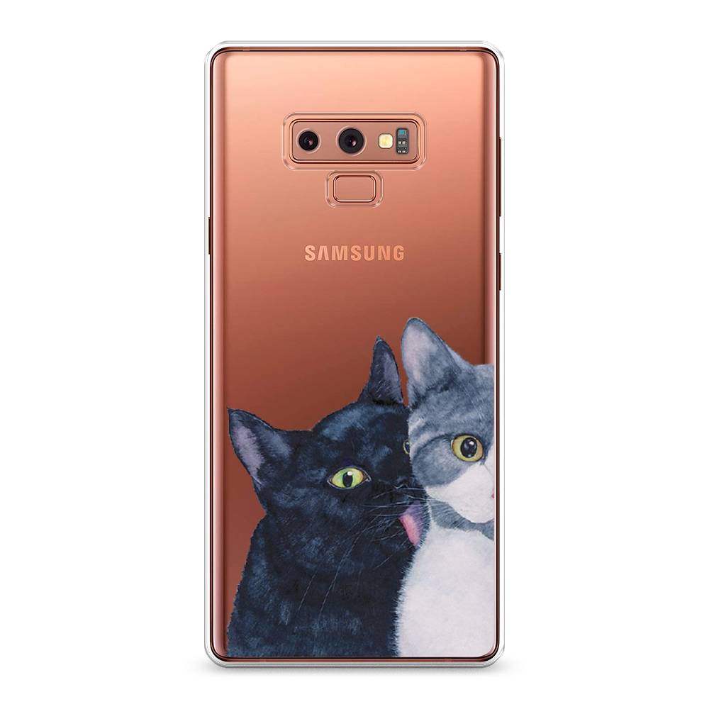 

Чехол Awog на Samsung Galaxy Note 9 "Кошачья любовь", Синий, 26350-1