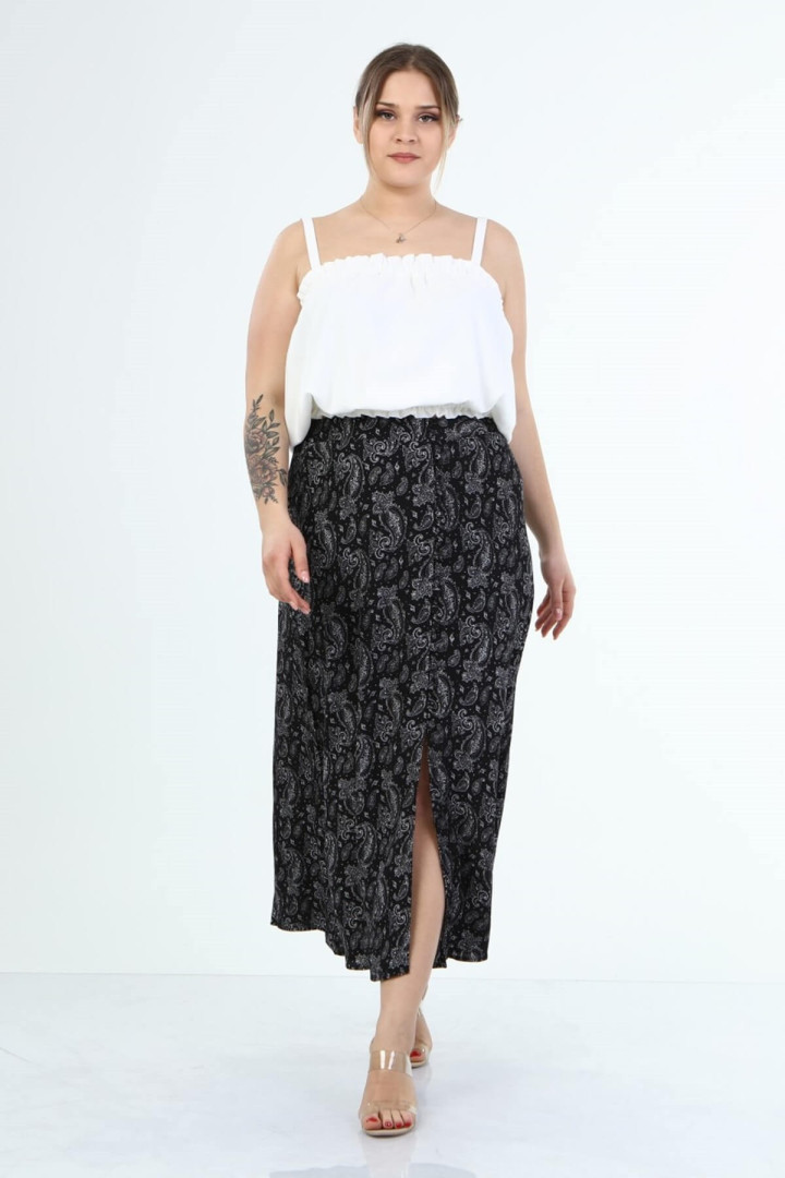 

Юбка женская My Line Moda 886 черная 44 RU (товары доставляются из-за рубежа), 886