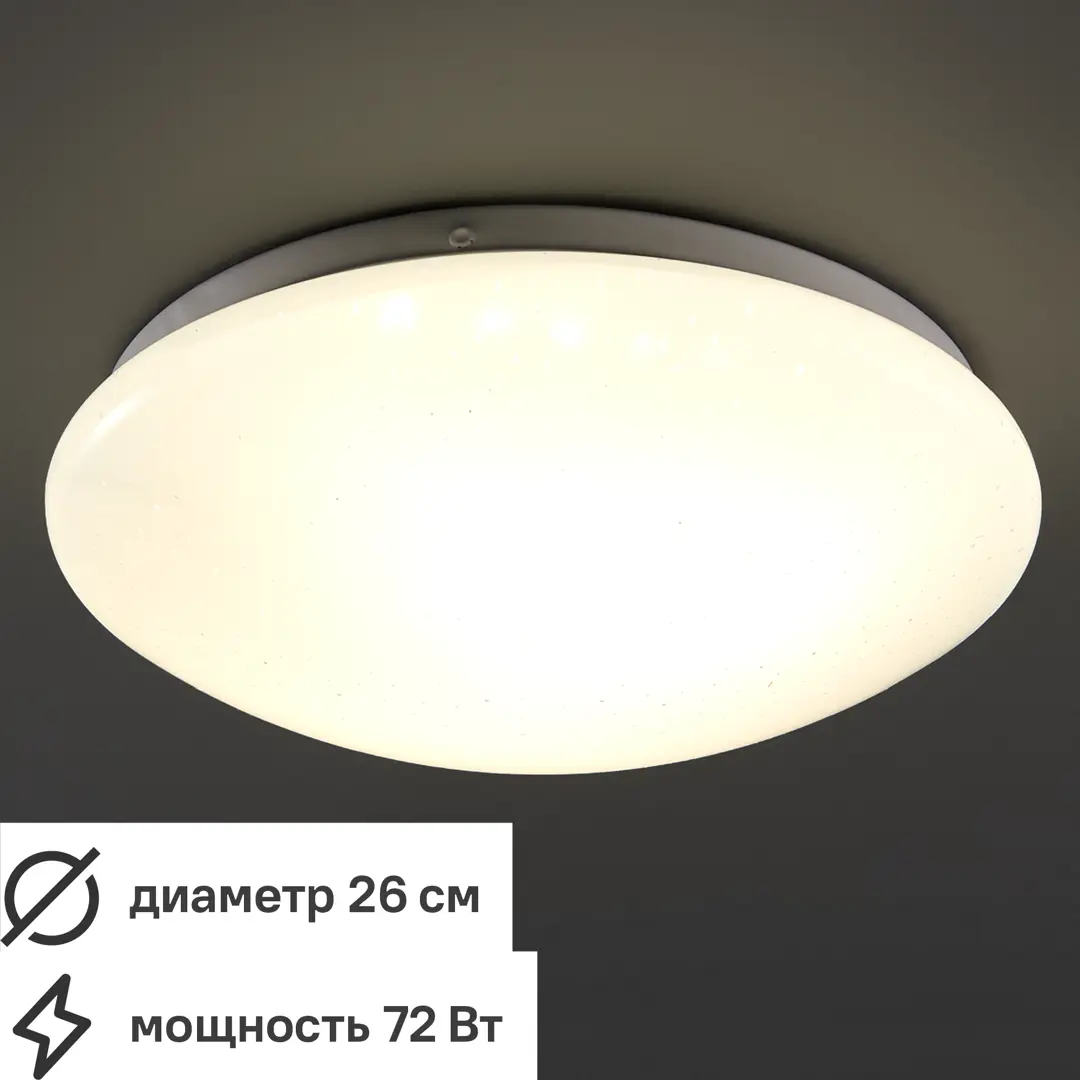 Светильник настенно-потолочный светодиодный Inspire Simple 8 м? нейтральный белый свет