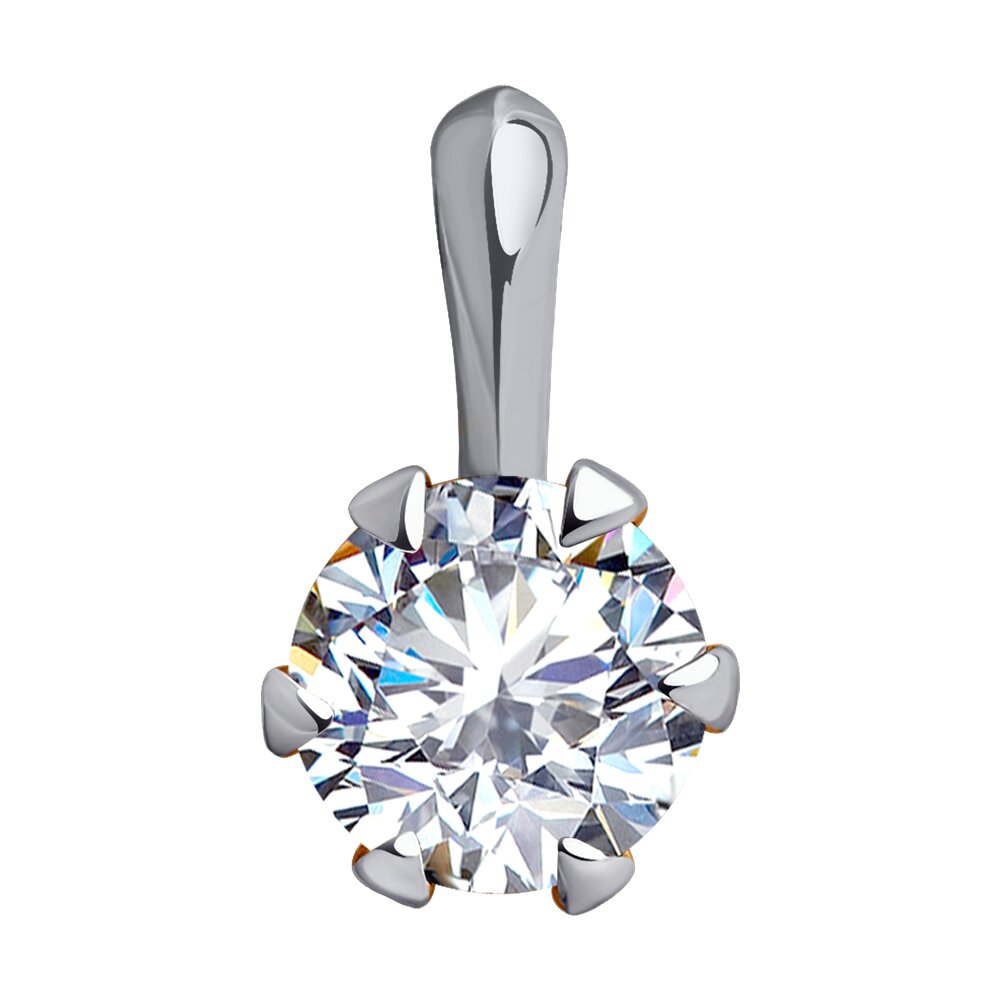 

Кулон из белого золота Diamant 52-130-01816-1, фианит, 52-130-01816-1