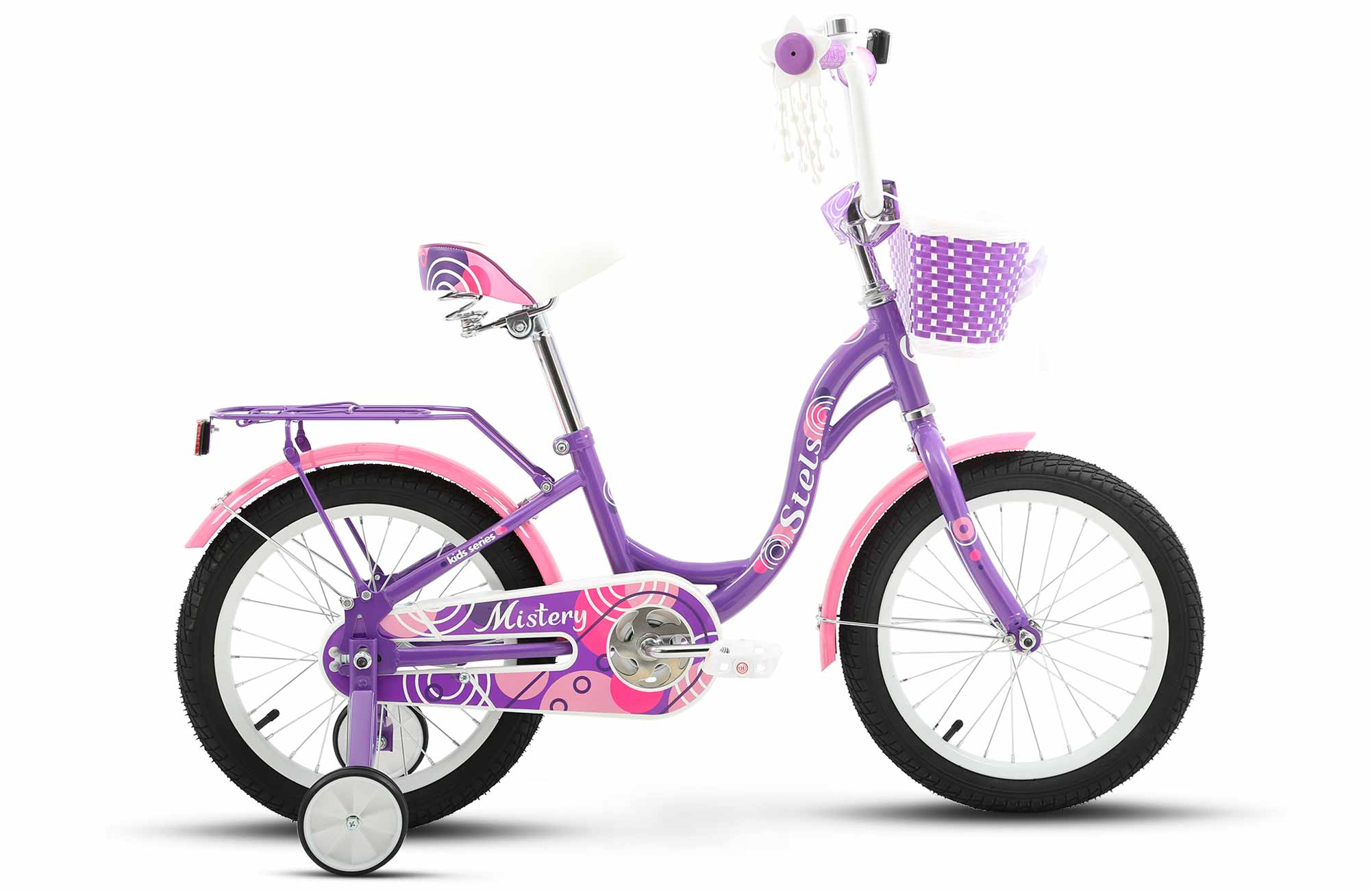 Детский велосипед STELS Mistery C 16 Z010 9.6 Фиолетовый велосипед детский двухколесный stels 16 jet z010