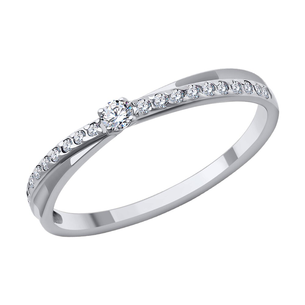 

Кольцо из золота р. , Diamant 52-110-01978-1, фианит, 52-110-01978-1