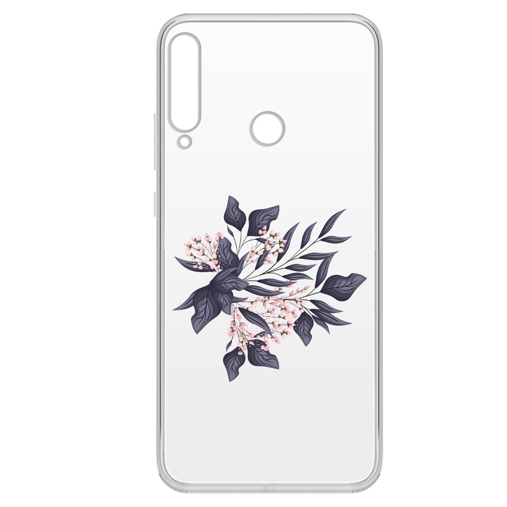 

Чехол-накладка Krutoff Clear Case Розовые бутоны для Huawei P40 Lite E/Y7p/Honor 9C