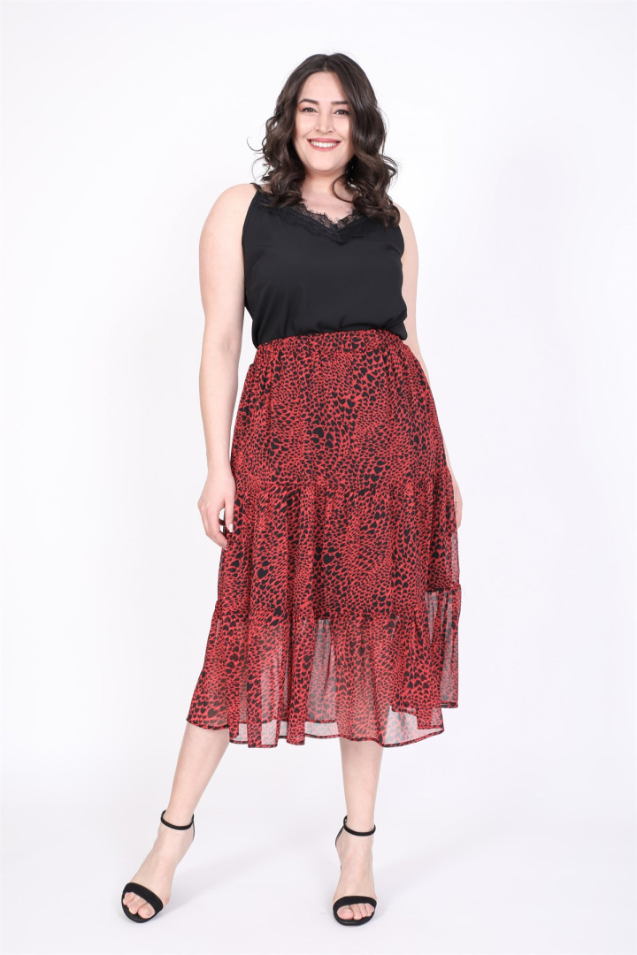 

Юбка женская My Line Moda 835 красная 50 RU (товары доставляются из-за рубежа), 835