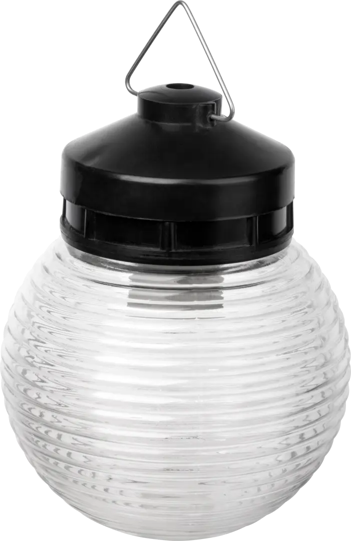 Светильник шар уличный TDM Electric Кольца 60 Вт IP54 цвет черный без опоры