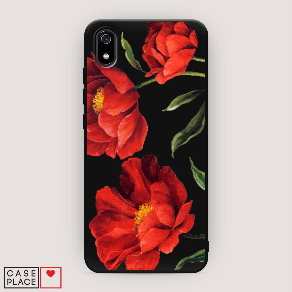 

Чехол Awog на Xiaomi Redmi 7A "Красные маки", Разноцветный, 35452-1