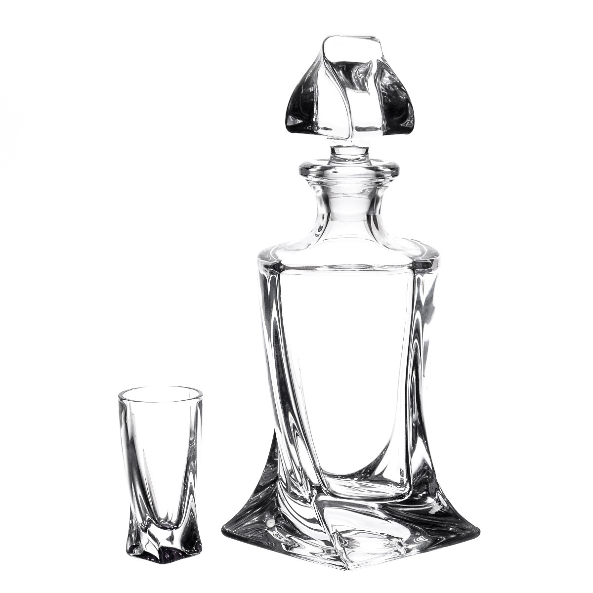 

Набор для ликера Crystalite Bohemia Quadro Ассорти 7 предметов, Прозрачный, 217450002