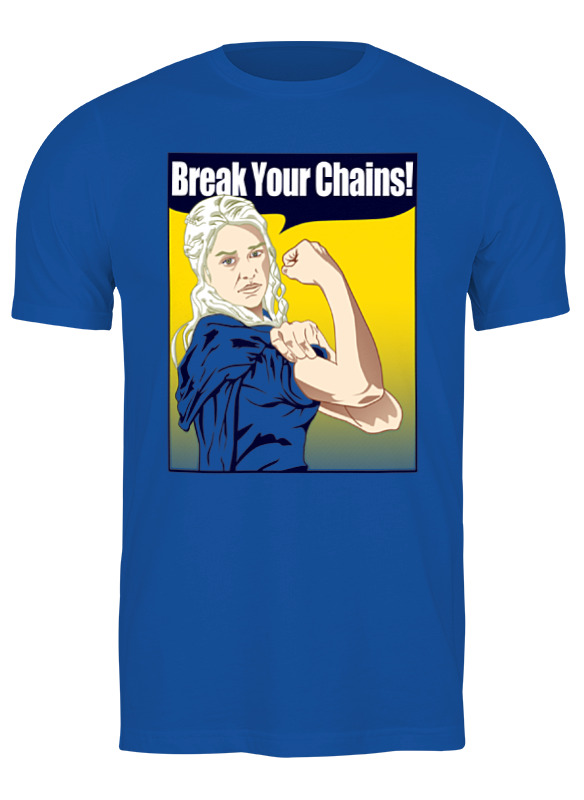 

Футболка мужская Printio Khaleesi синий M, Khaleesi