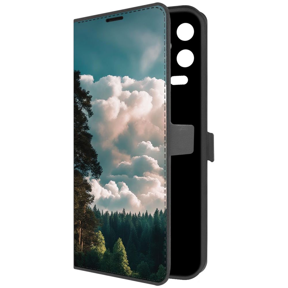 

Чехол-книжка Krutoff Eco Book для Infinix Note 12 Pro Облачно (черный)