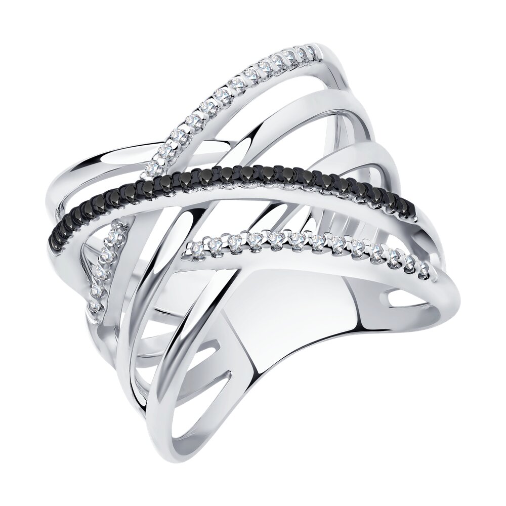 

Кольцо из серебра р. , SOKOLOV 94013670, фианит, 94013670