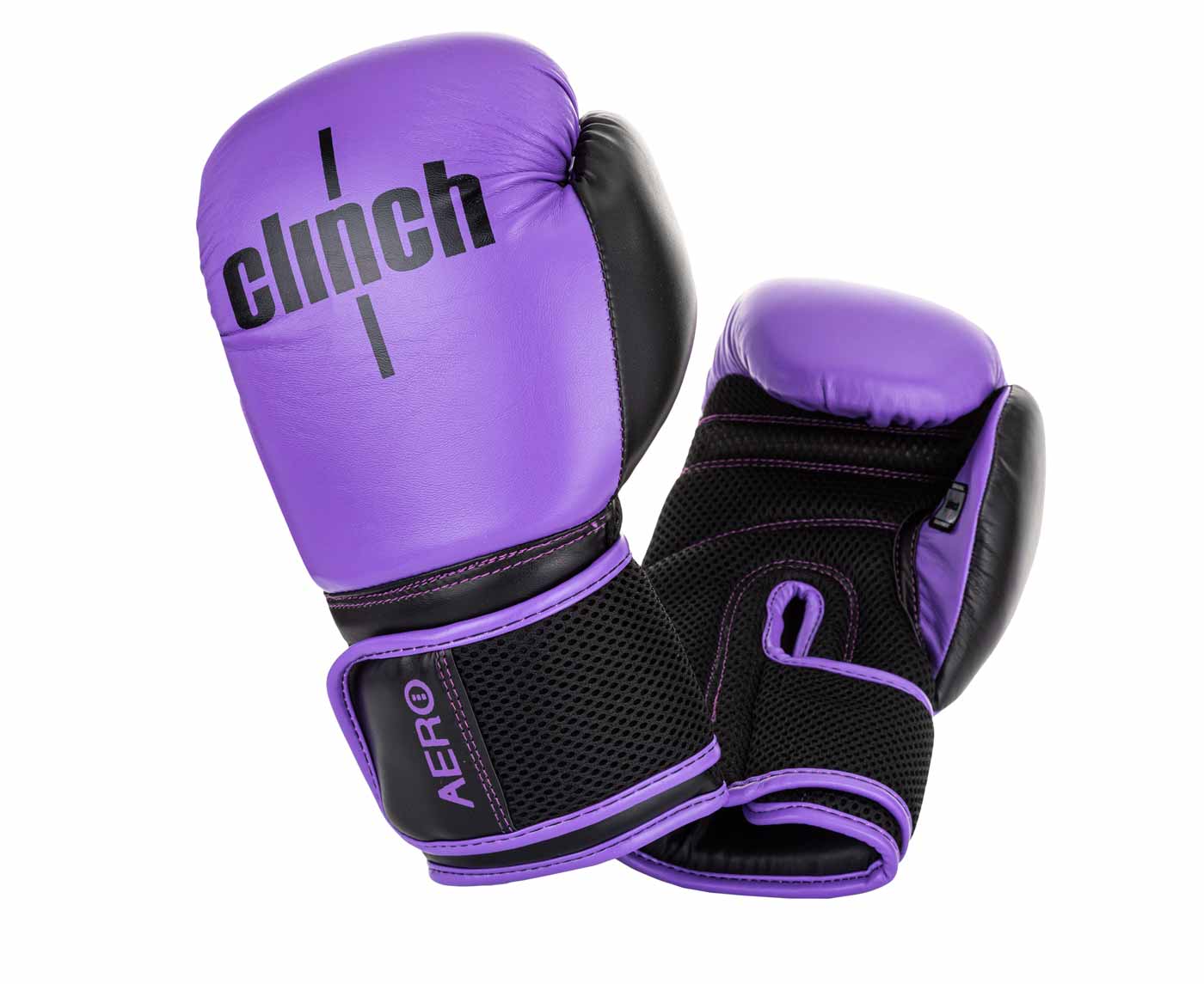 

Перчатки боксерские Clinch Aero 2.0 фиолетово-черные (вес 8 унций), Фиолетовый;черный, Aero