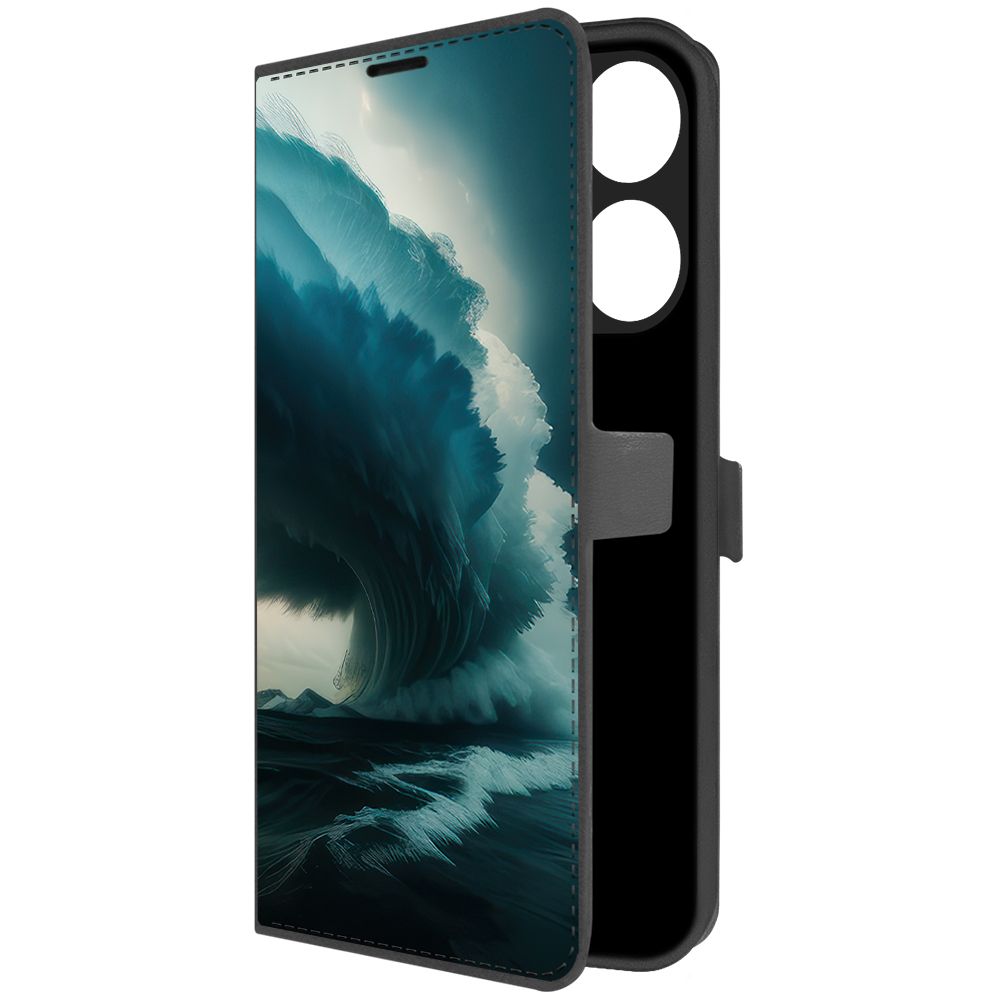 

Чехол-книжка Krutoff Eco Book для Tecno Spark Go 2023 Торнадо (черный)
