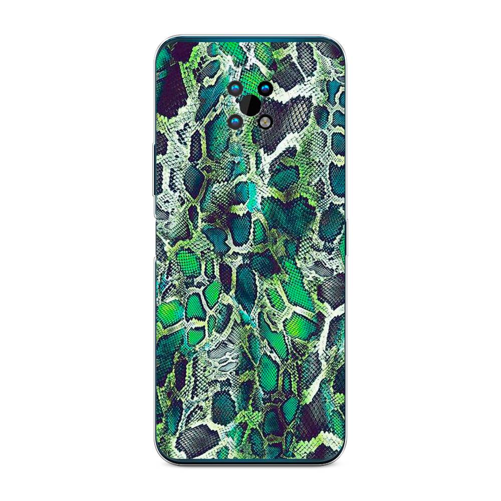 фото Чехол awog "зеленая кожа змеи" для nokia g50