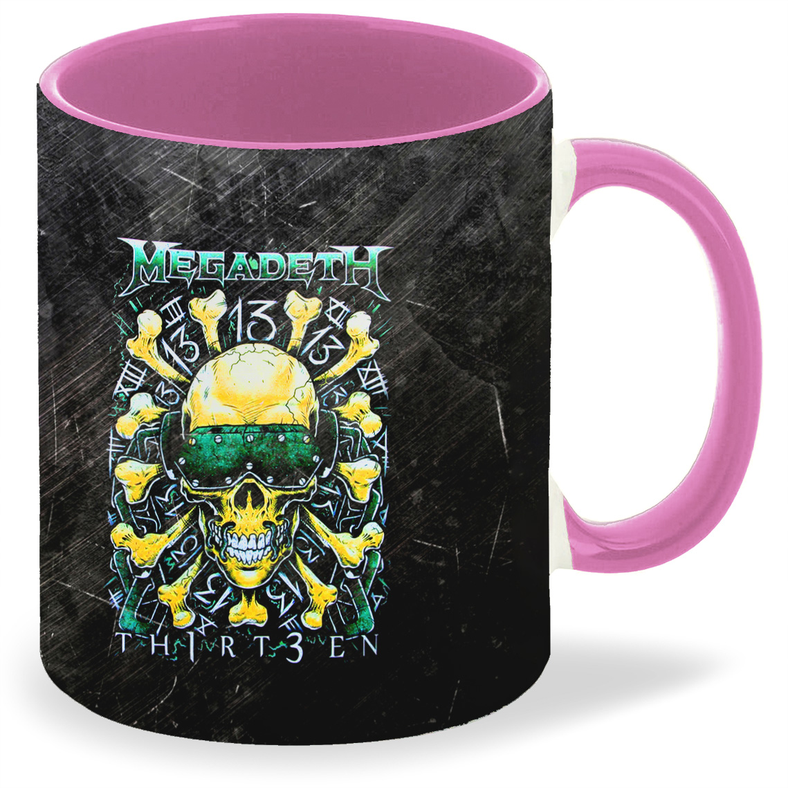 

Кружка CoolPodarok megadeth логотип череп2, megadeth логотип череп2