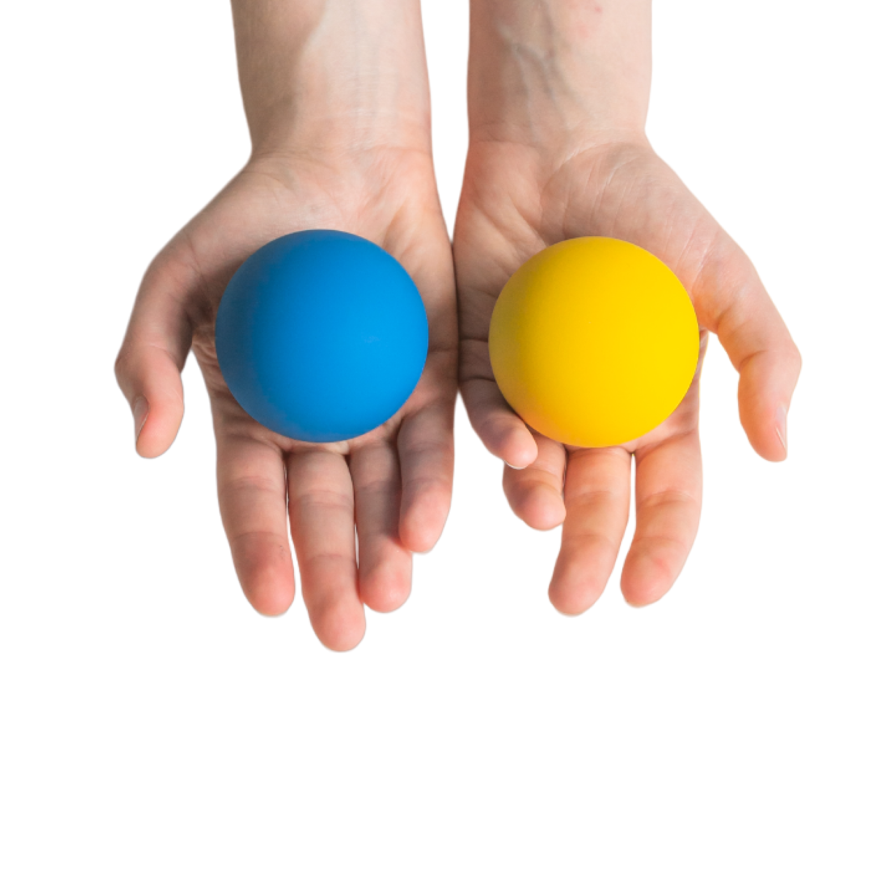 Кинезиологические сенсорные мячи Нейротренажерырф для Доски Бильгоу синий и жёлтый