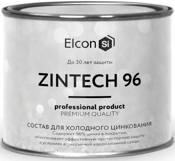 ELCON Zintech 96 грунт-эмаль цинконаполненная серая 1кг 2576₽