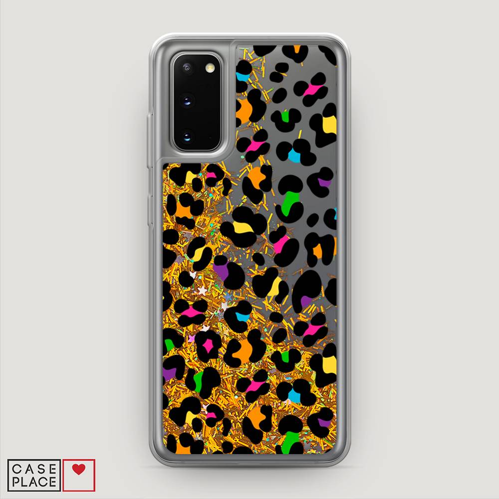 

Жидкий чехол с блестками "Яркий леопард" на Samsung Galaxy S20, 29290-1