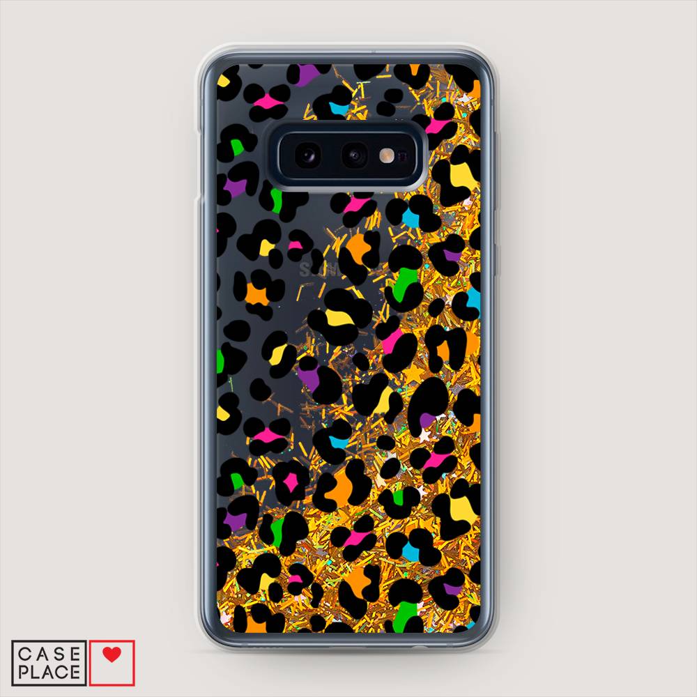 

Жидкий чехол с блестками "Яркий леопард" на Samsung Galaxy S10E, 27290-1