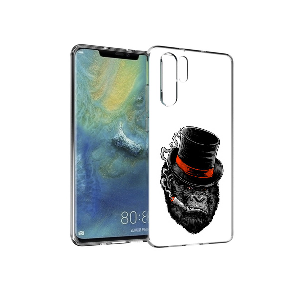 

Чехол MyPads Tocco для Huawei P30 Pro дизайнерская горилла, Прозрачный, Tocco
