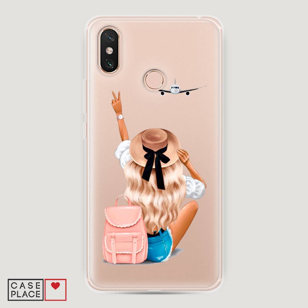

Пластиковый чехол "Автостопом самолетом" на Xiaomi Mi Max 3
