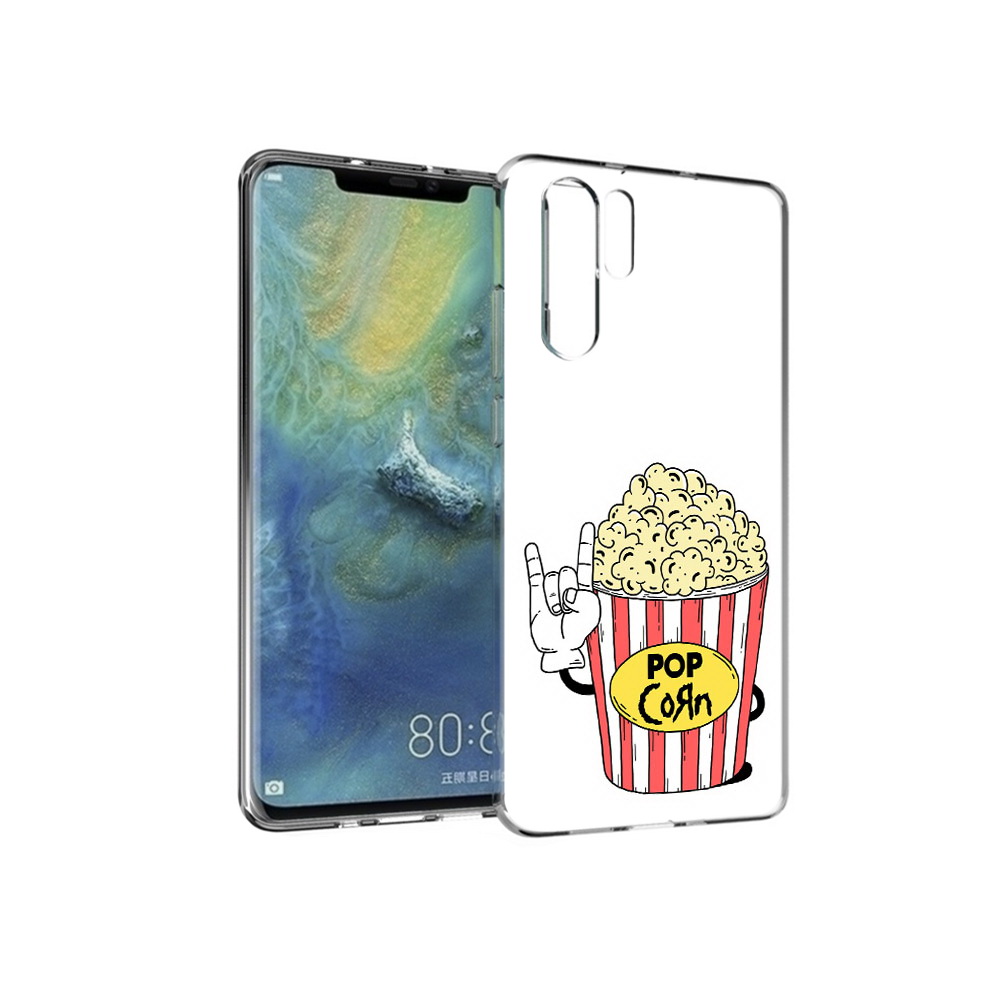 

Чехол MyPads Tocco для Huawei P30 Pro крутой попкорн, Прозрачный, Tocco