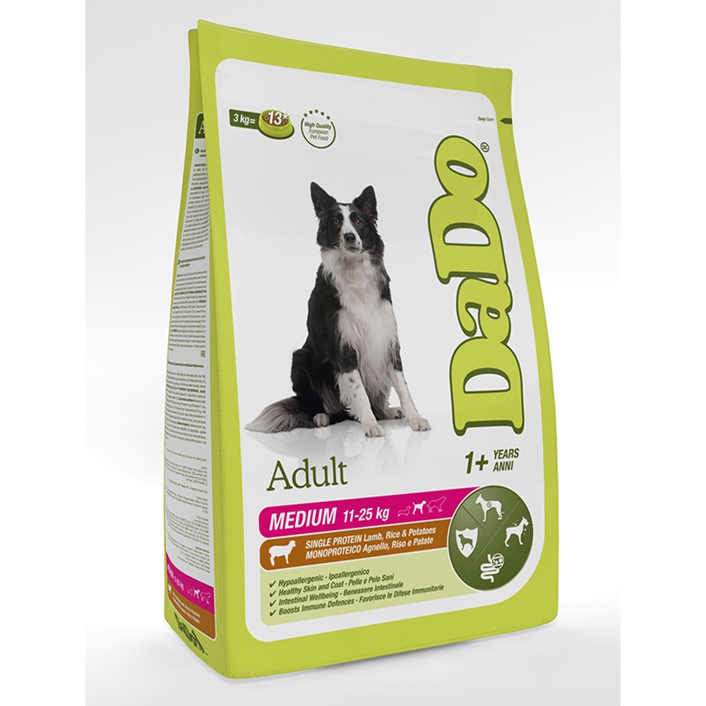 Сухой корм для собак Dado Dog Adult Medium Lamb средних пород с ягненком 3 кг