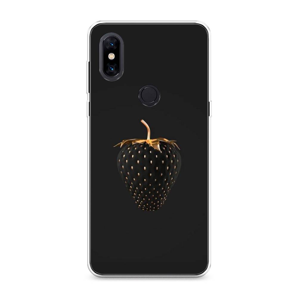 

Чехол Awog на Xiaomi Mi Mix 3 "Черно-золотая клубника", Разноцветный, 34950-10
