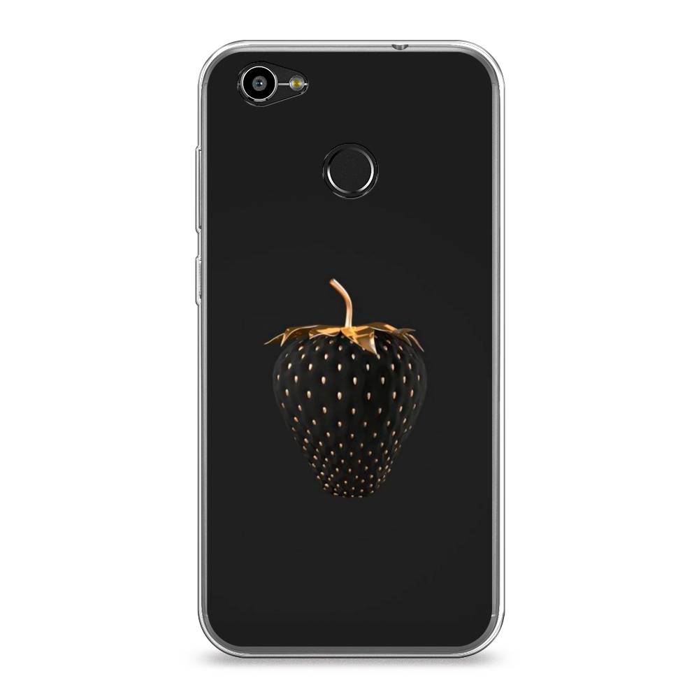 

Чехол Awog на ZTE Blade A6 / ЗТЕ Блэйд A6 "Черно-золотая клубника", 132350-10