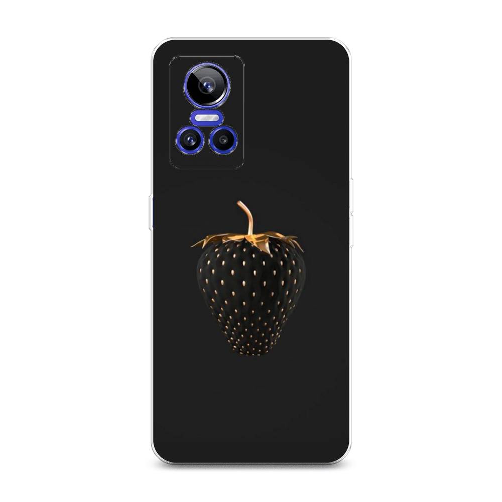

Чехол Awog на Realme GT Neo 3 "Черно-золотая клубника", Разноцветный, 259050-10