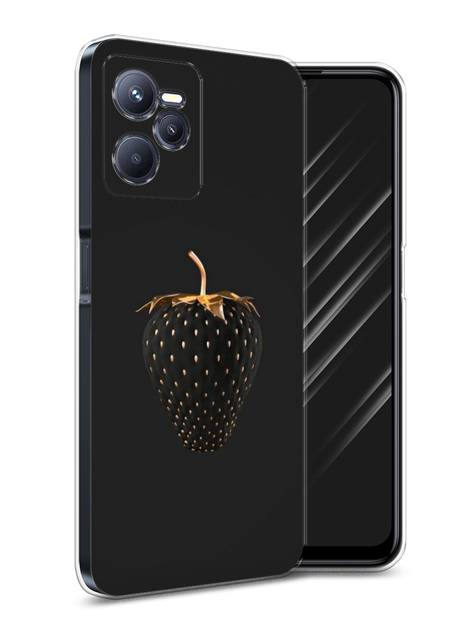 

Чехол Awog на Realme C35 "Черно-золотая клубника", Разноцветный, 259250-10