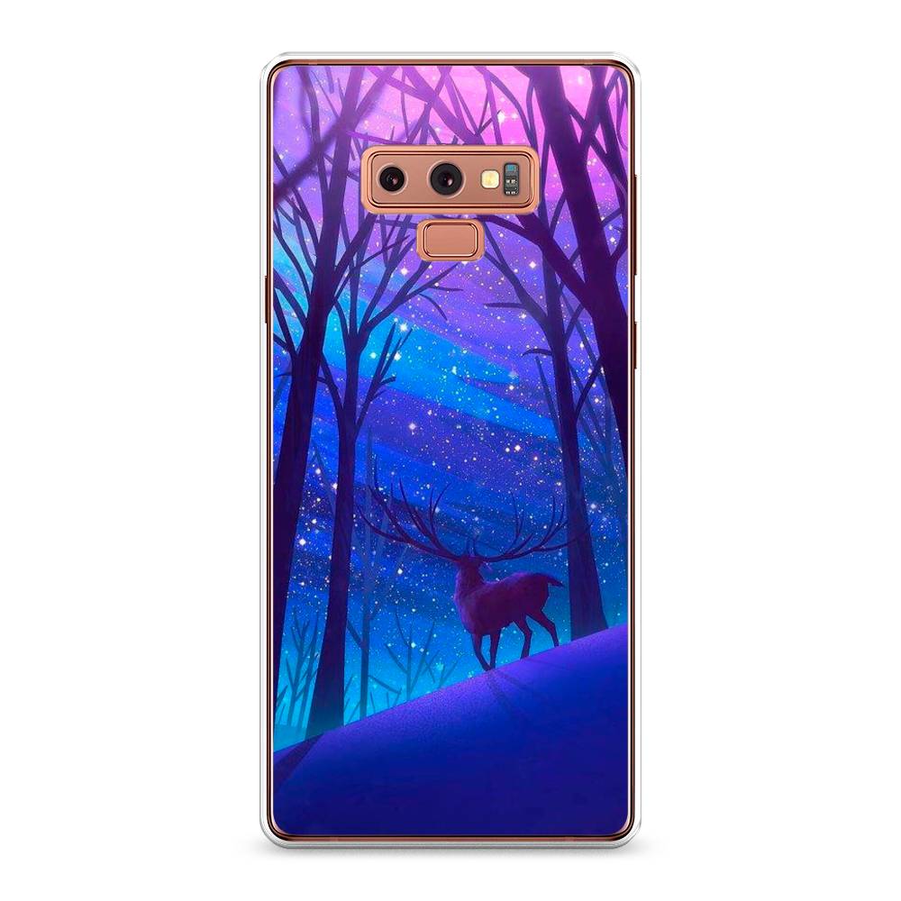 

Чехол Awog на Samsung Galaxy Note 9 "Северный олень", Фиолетовый;голубой;синий, 26350-2