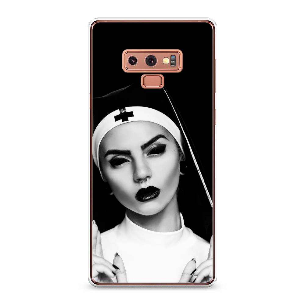 

Чехол Awog на Samsung Galaxy Note 9 "Черная монашка", Серый;черный, 26350-9