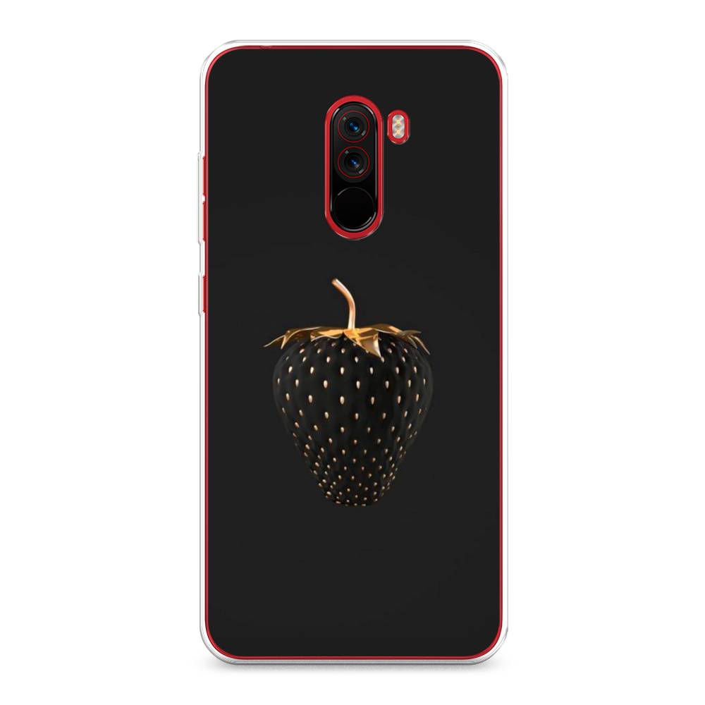 

Чехол Awog на Xiaomi Pocophone F1 "Черно-золотая клубника", Разноцветный, 34450-10