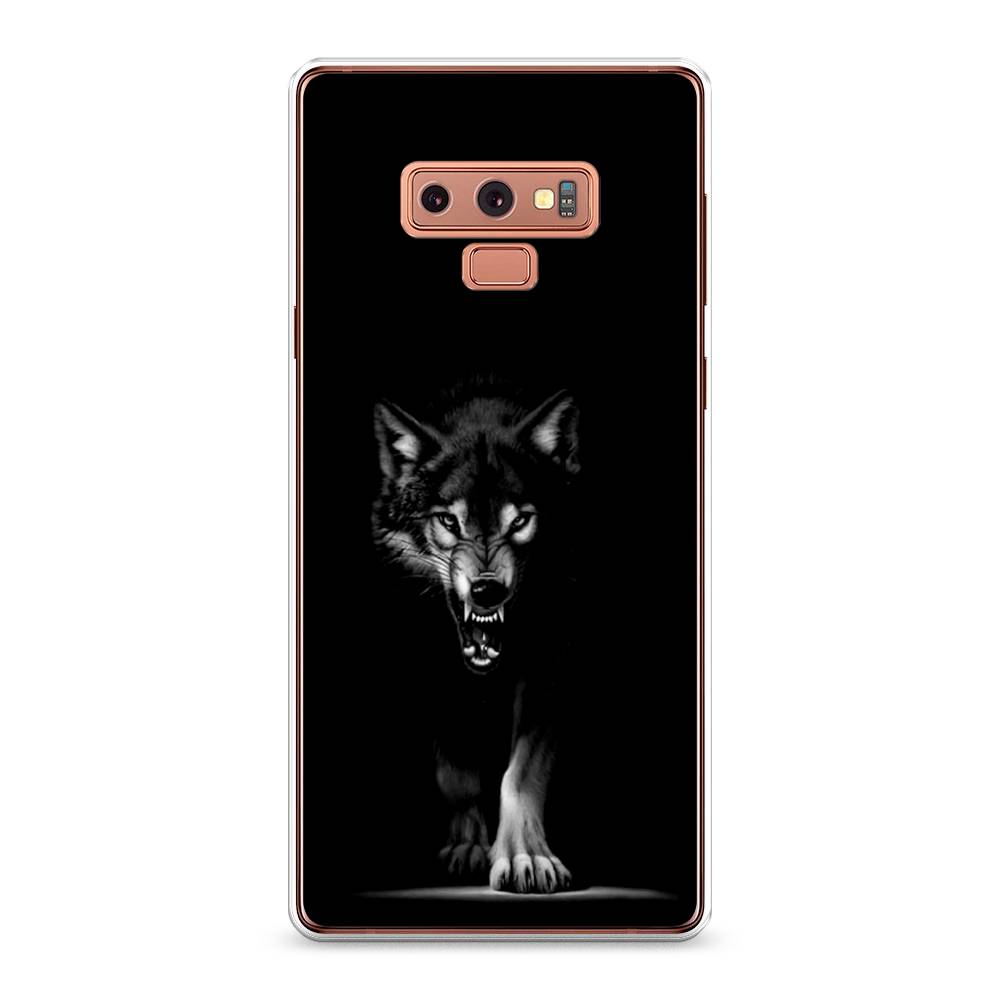

Чехол Awog на Samsung Galaxy Note 9 "Волк выходит из ночи", Серый;черный;белый, 26350-1