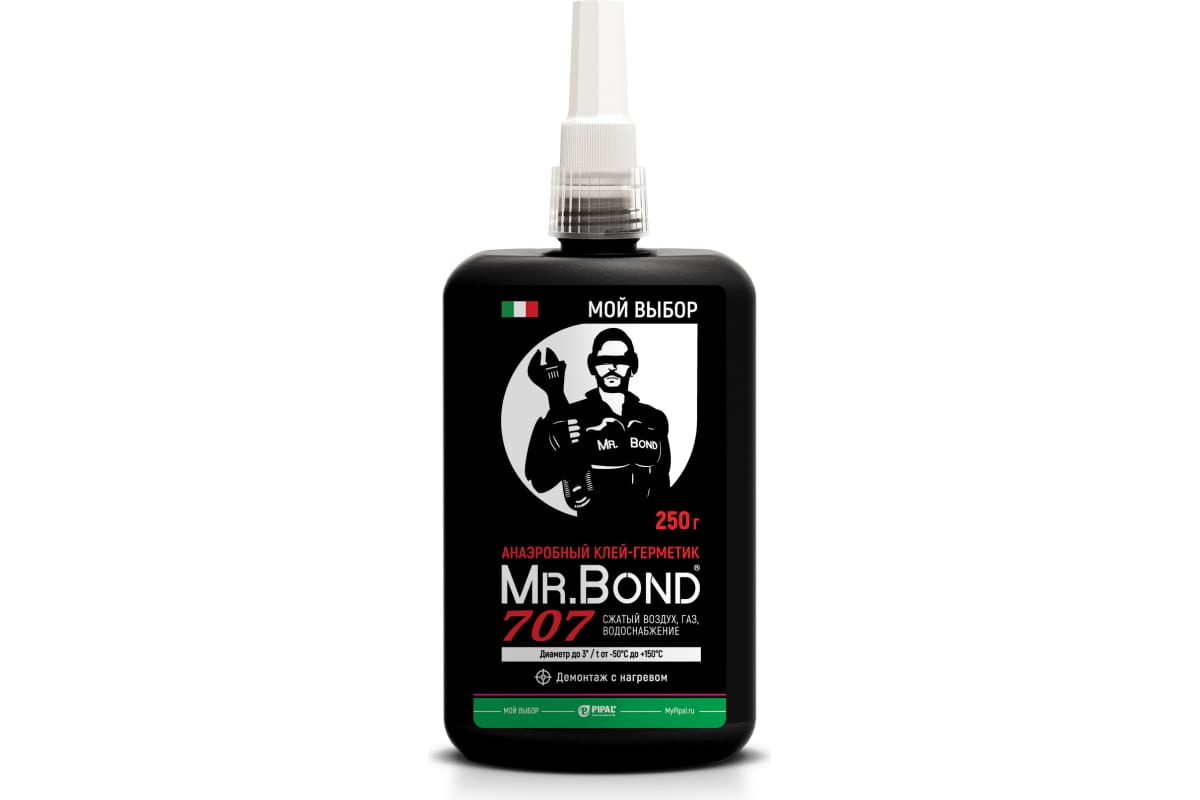 фото Mr.bond анаэробный клей-герметик демонтаж с усилием qs mr.bond 705, 250гр mr. bond