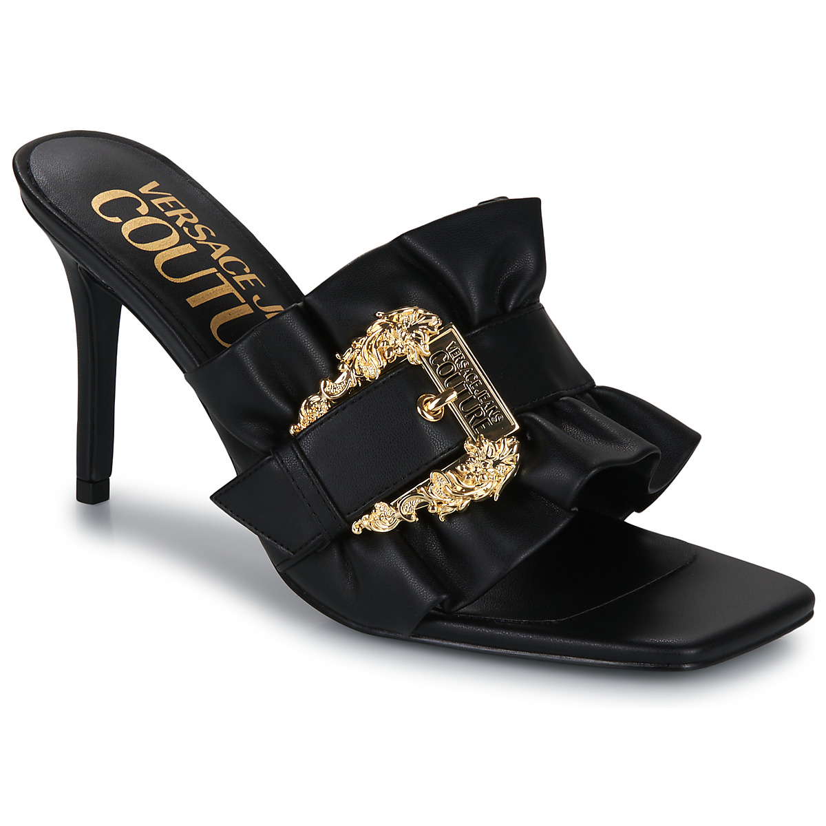 

Босоножки женские Versace Jeans Couture 24844659 черные 40 EU, Черный, 24844659