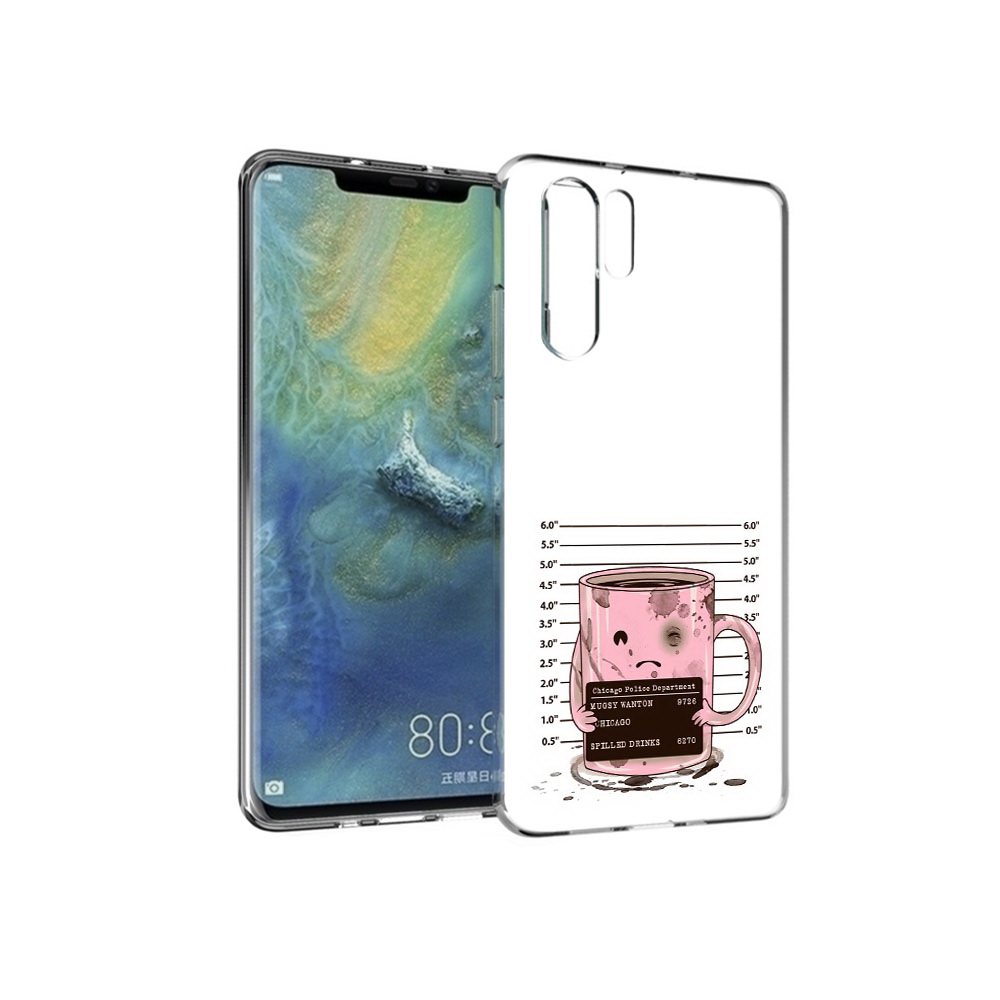 

Чехол MyPads Tocco для Huawei P30 Pro кружка, Прозрачный, Tocco