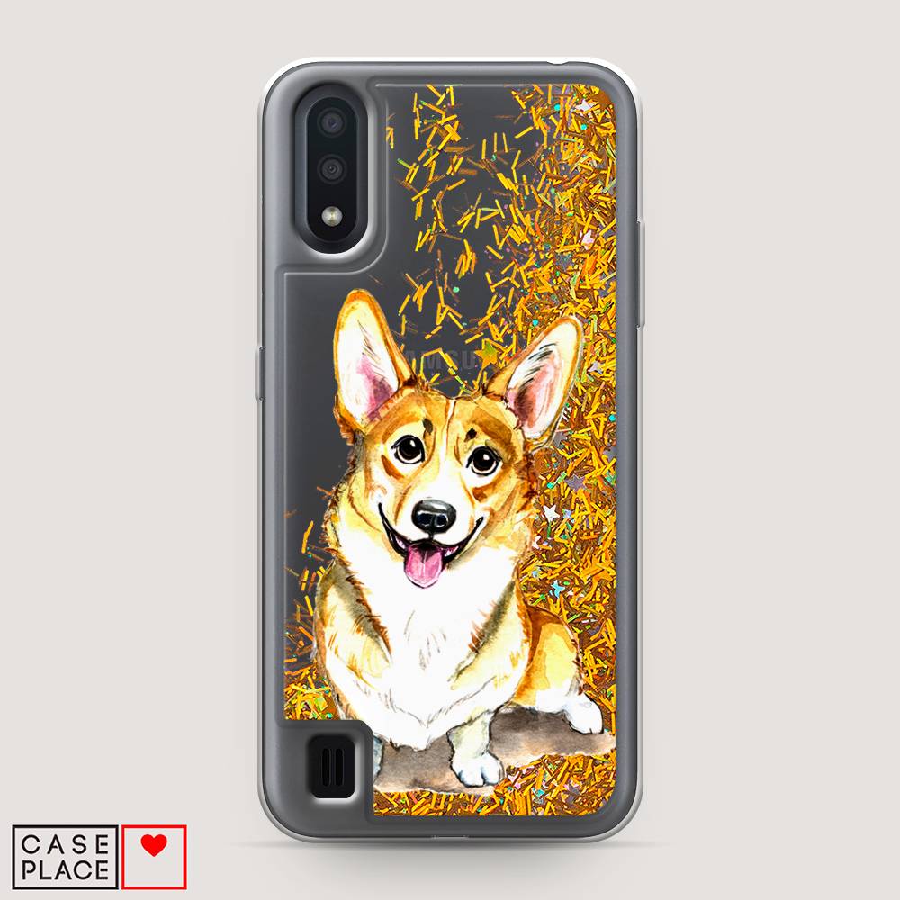 

Чехол Awog на Samsung Galaxy A01 "Малыш корги", Разноцветный, 29590-1