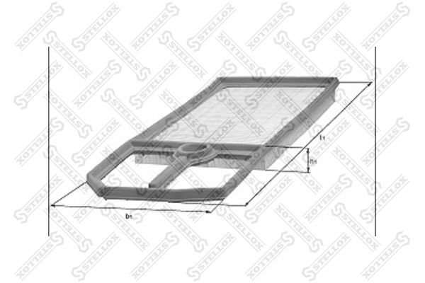 

71-01619-SX_фильтр воздушный! Peugeot 407 1.8i/2.0i/2.2i,Citroen C5 II 1.8i/2.0i 16V 04>