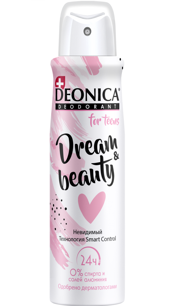 Дезодорант Deonica For Teens Dream & Beauty, спрей, 150 мл дезодорант rexona clinical protection сухость и уверенность для женщин спрей 150 мл