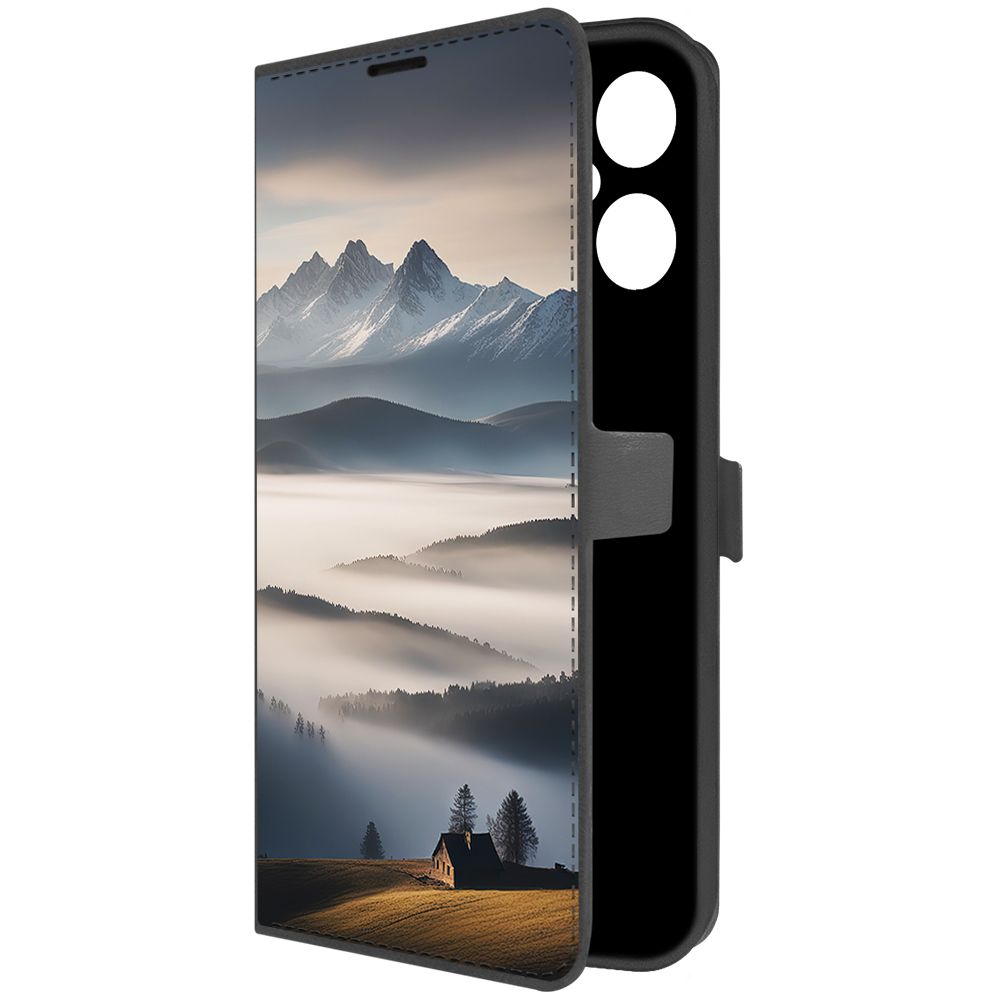 

Чехол-книжка Krutoff Eco Book для Tecno Pova Neo 3 Туман (черный)