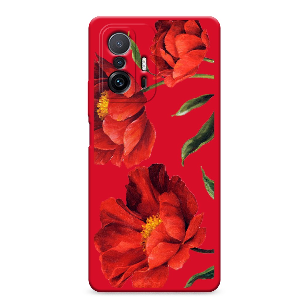 

Чехол Awog на Xiaomi Mi 11T/11T Pro "Красные маки", Разноцветный, 311253-1