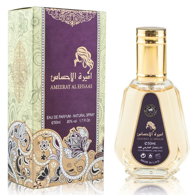 

Парфюмерная вода Ard Al Zaafaran Ameerat Al Ehsaas 50 мл, Ameerat Al Ehsaas Woman 50 ml